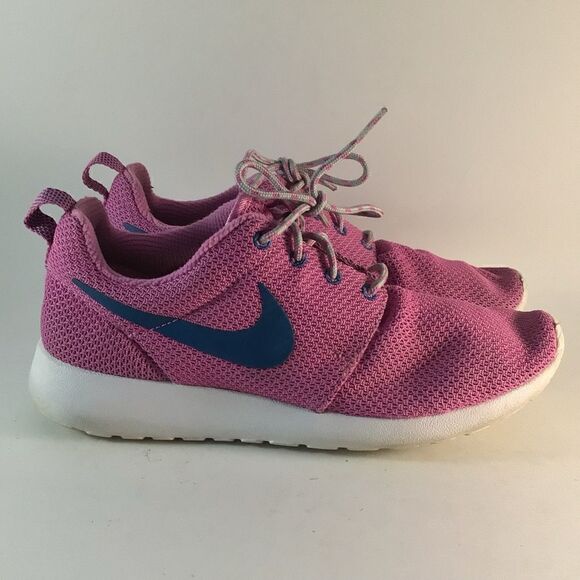 Nike Roshe One womens running shoes lace up sneakers pink size 7.5 511882-502 - Picture 1 of 8